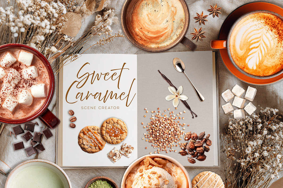 Sweet Caramel Scene Creator, an Object Graphic by Debby Blooms (Photo 1 of 6)