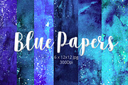 Watercolor Hand-painted Papers, a Pattern Graphic by Li Zamperini (Thumbnail 1 of 3)