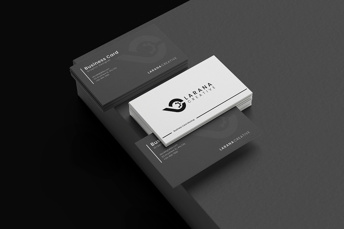 Business Card Mockup, an Advertising Mockup by Getdesign (Photo 3 of 5)