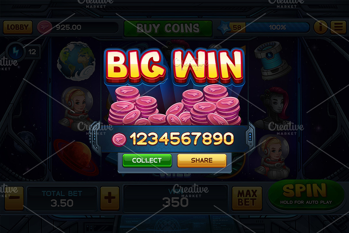 Space Odyssey Slots Game KIT, a Technology Illustration by Saranai Store (Photo 9 of 16)