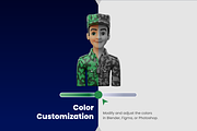 3D Character (Professions) Icon Set, a Characters & Person 3D Model by Flat Icons (Thumbnail 2 of 8)