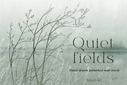 Quiet Fields – landscape wall mural, a Wallpaper Graphic by Timofi Art (Thumbnail 1 of 14)