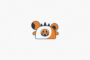 Cute Monster Character, a Decorative Illustration by Vectorium Studio