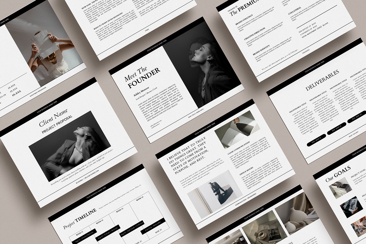 Classic Project Proposal CANVA, a Presentation Template by Luna Soul Design (Photo 2 of 5)