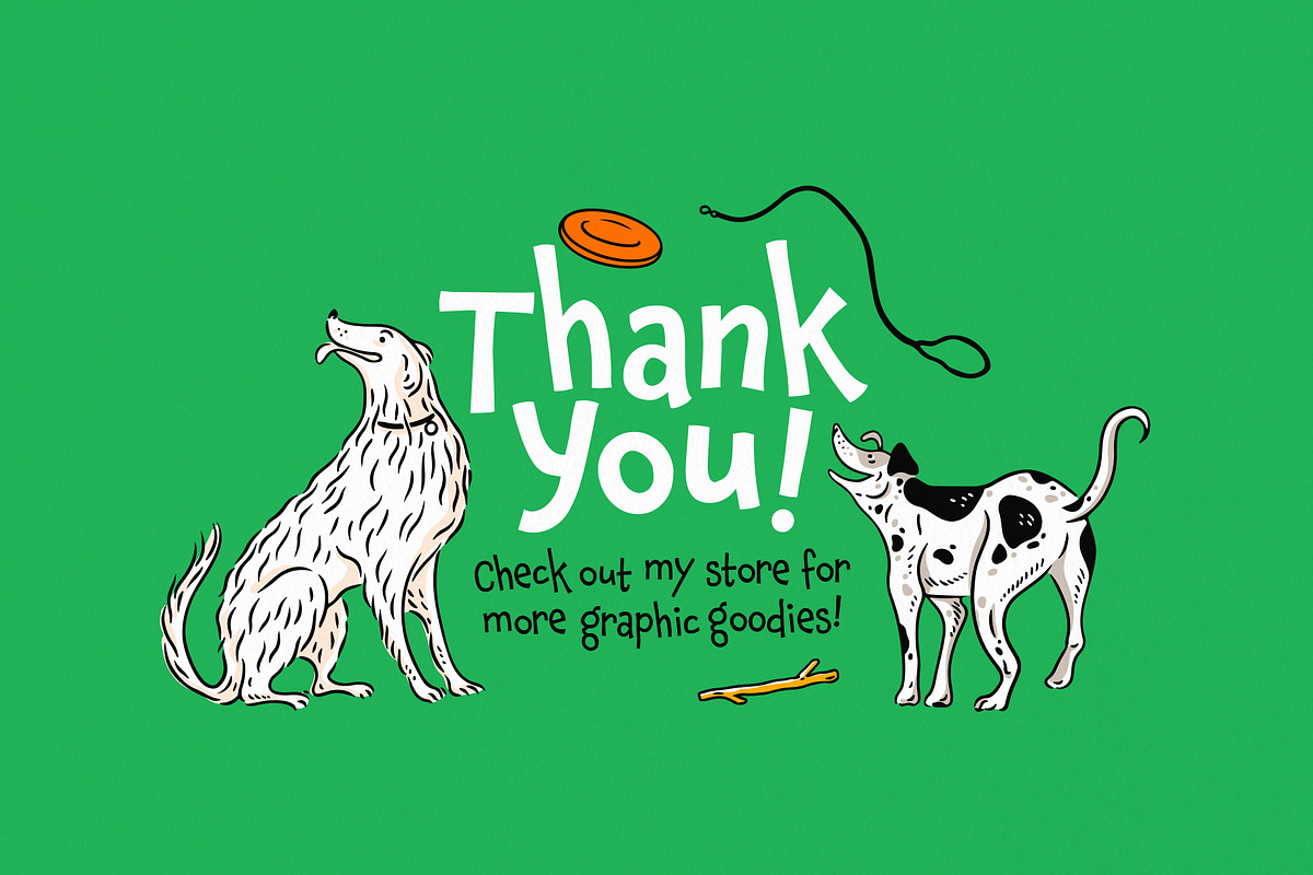 Dogs! Vector Clip Art Illustrations, an Animal Illustration by rouxsupplyco (Photo 12 of 12)