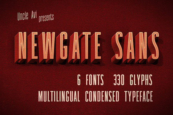 Newgate Sans - Retro Font preview 8