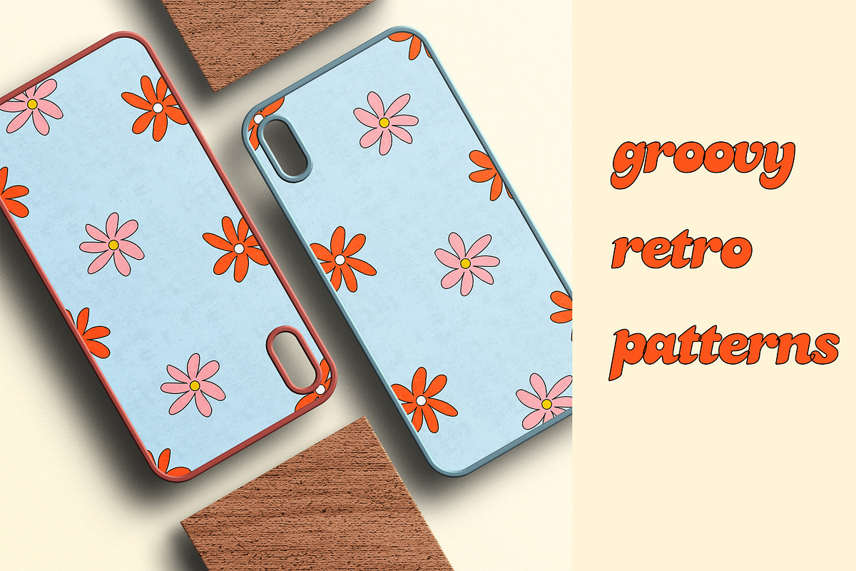 Groovy retro set 70s, 80s, 90s, a Pattern Graphic by Le.nart (Photo 3 of 8)