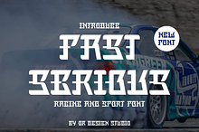 Fast Serious - Racing & Speed Font