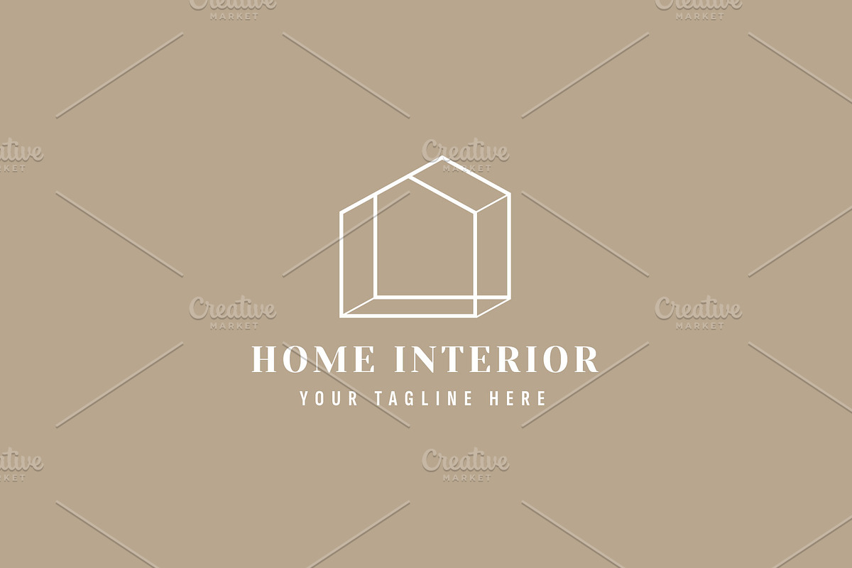 Home interior logo illustration, a Branding & Logo Template by Dyn Studio