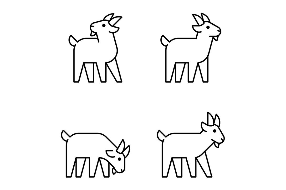 Goat Logo, a Graphic by NataliiaVolyk (Photo 3 of 6)