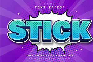 Stick Comic Style Text Effect