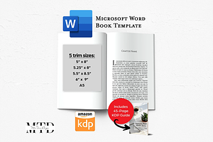 Microsoft Word Book Template 5 trims