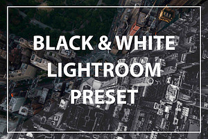 Moody B&W Lightroom Preset
