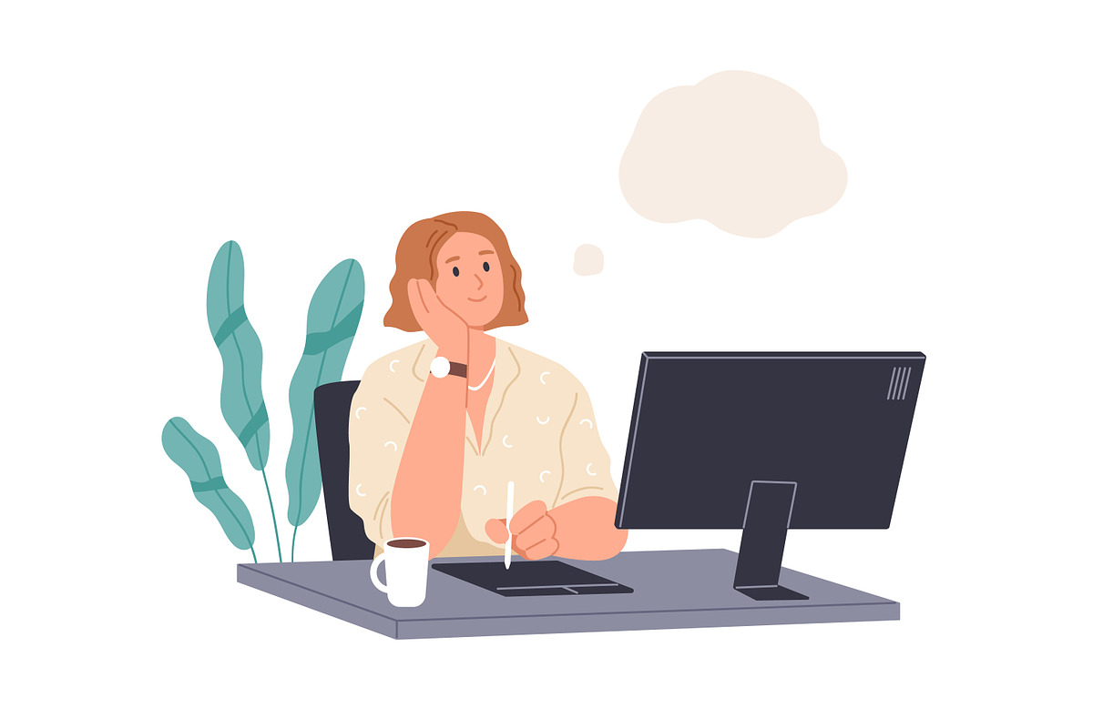 People dreaming about something set, a Person Illustration by Good Studio (Photo 2 of 10)