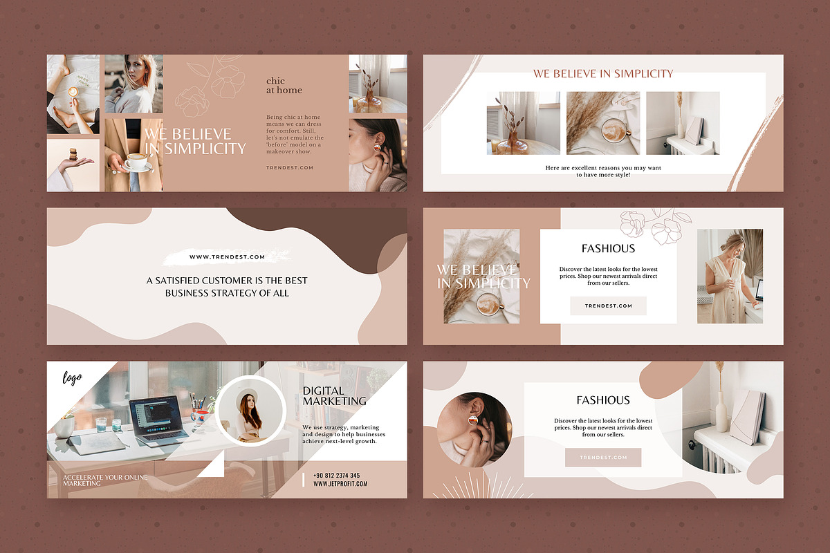 Modern Facebook Cover Pack - Canva, a Social Media Template by Crevo Studio (Photo 5 of 14)
