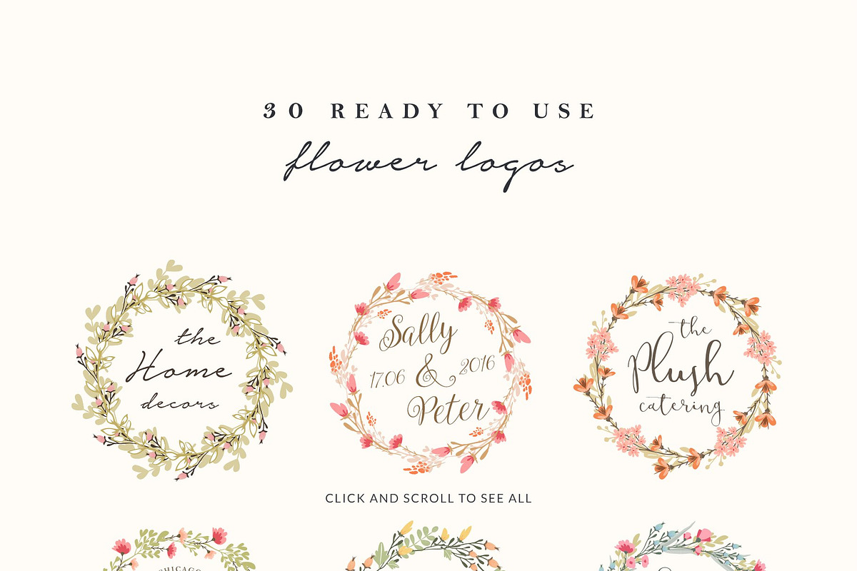 3 in 1 Floral Kit Bundle, a Branding & Logo Template by VladCristea (Photo 23 of 30)