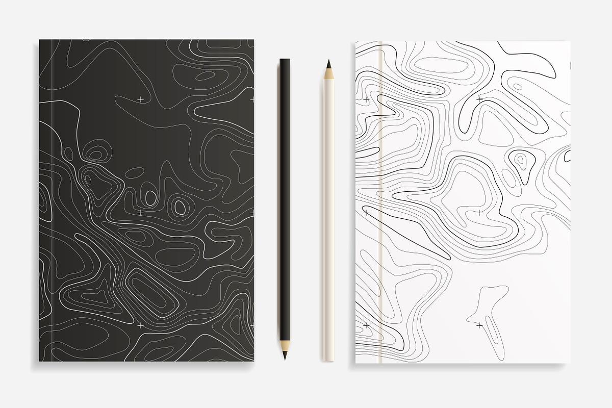Topographic map, a Texture Graphic by Lina_Lisichka (Photo 6 of 6)