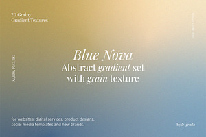20 Blue Nova Gradients Set, a Texture Graphic by le-genda