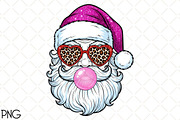Bubblegum Santa PNG, an Illustration by Black Bird Studio (Thumbnail 1 of 4)