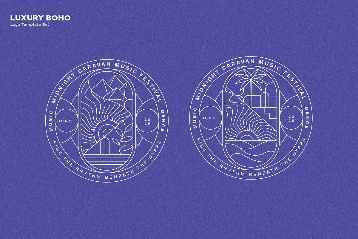 Luxury Bohemian Logo Template Set, a Branding & Logo Template by Studio_Byrsa (Photo 6 of 12)