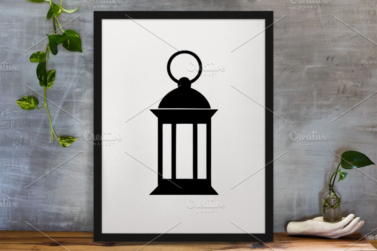 Lamp Silhouette SVG, a Technology Illustration by newminddesign (Photo 3 of 5)