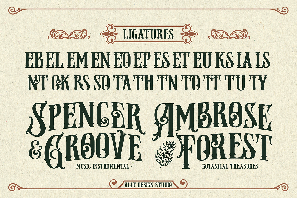 Jamesoon Victorian Typeface, a Serif Font by alit design (Photo 11 of 17)
