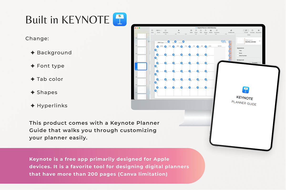PLR Digital Planner 2025, Keynote, a Design Template by Makii Templates (Photo 4 of 10)