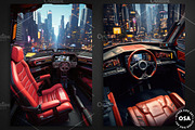 Cyberpunk Vehicle Interior Poster, a Background Graphic by Other Side Art (Thumbnail 3 of 5)