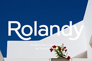 Rolandy - Modern Sans Serif, a Sans Serif Font by Typeformers (Thumbnail 1 of 5)