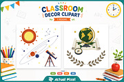 Classroom Decor Clipart Bundle, an Education Illustration by Actual Pixel (Thumbnail 3 of 12)