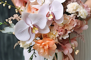 Wedding bouquet of flowers in the hands of the bride, a Beauty & Fashion Photo by Natalia Klenova's Shop