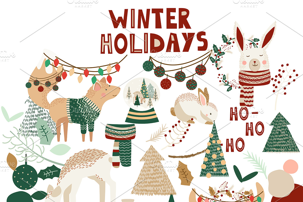 Winter holidays. Christmas pattern, a Pattern Graphic by Lineli (Photo 2 of 15)