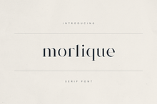 Morlique Serif Font