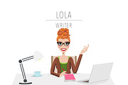 Writer / Blogger Portrait Creator, a Person Illustration by Lauren Lesley Studio (Thumbnail 14 of 33)