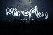 Miroplay – The Quirky Display Font
