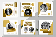 New Year Fashion Social Media Post, a Social Media Template by ContestDesign (Thumbnail 1 of 6)
