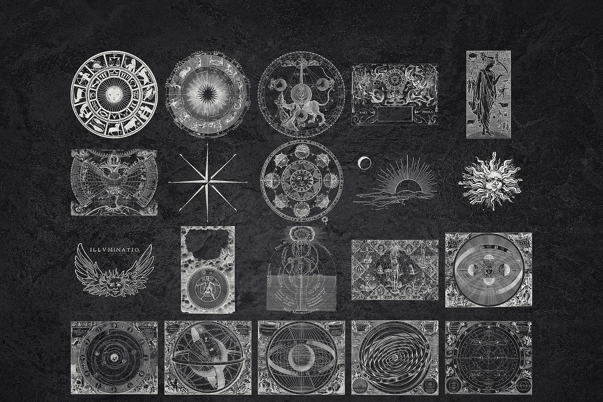 Procreate astrology brushes - stamps, a Brush Add-On by Endete & Mazak brushes (Photo 6 of 10)