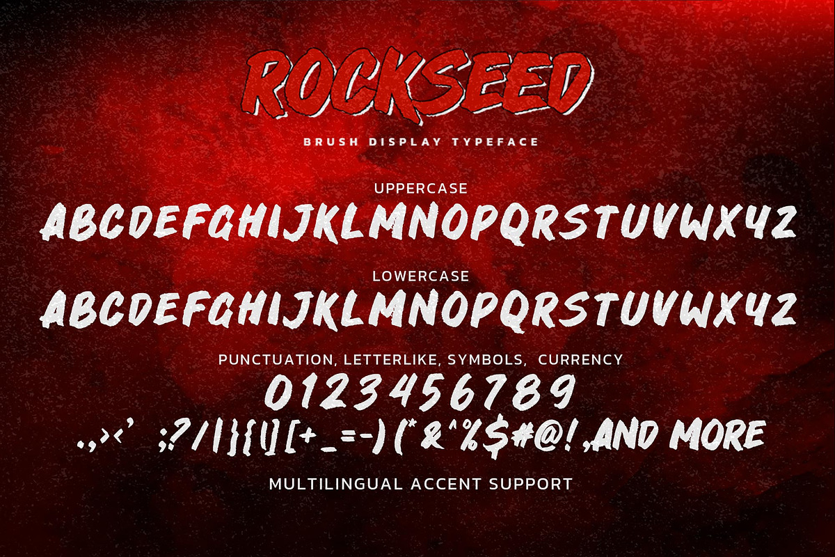 ROCKSEED - Brush Display Typeface, a Font by Gassstype (Photo 6 of 8)