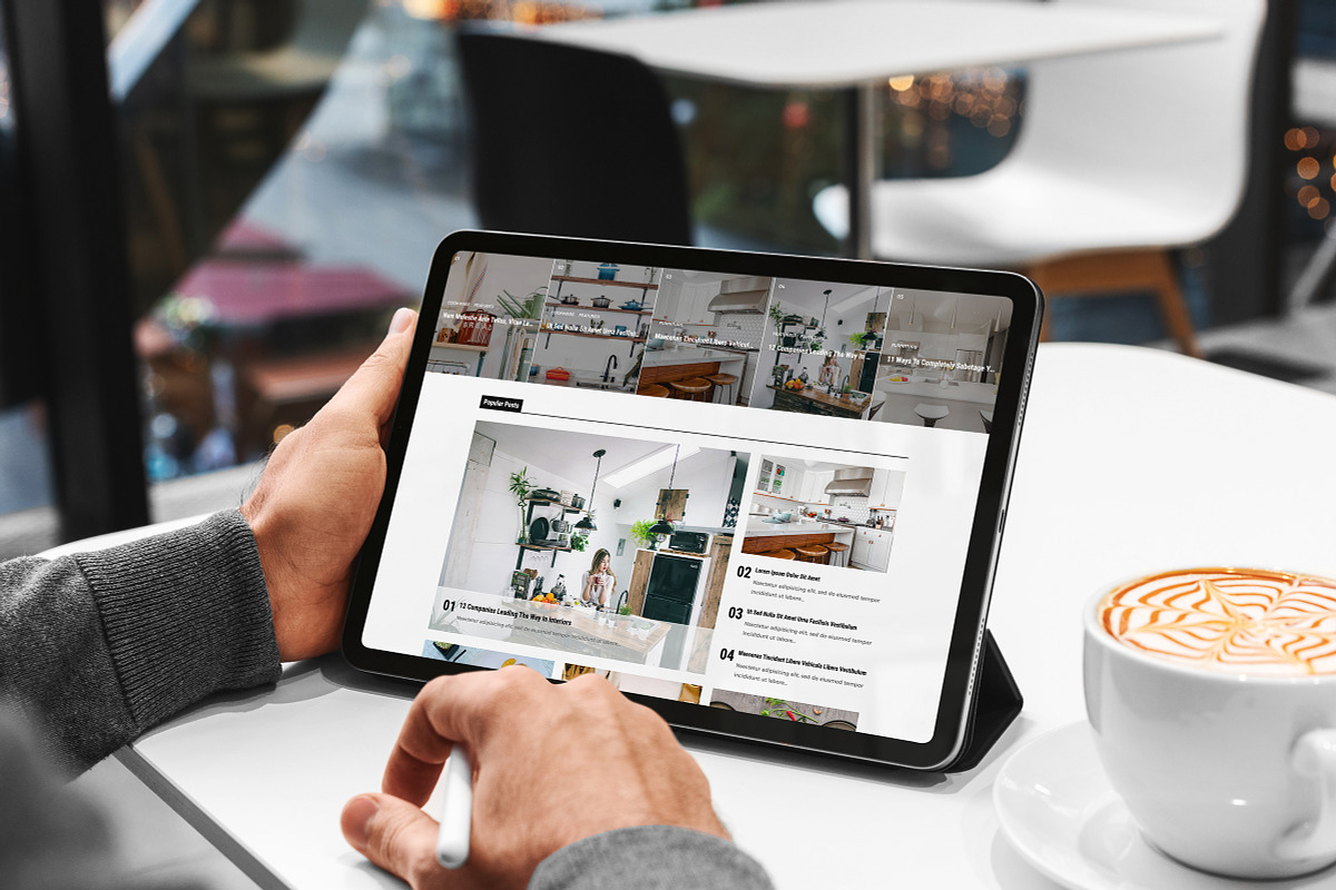 iPad Pro Responsive Mock-Up, an iPad Mockup by Dikarte.Store (Photo 5 of 10)