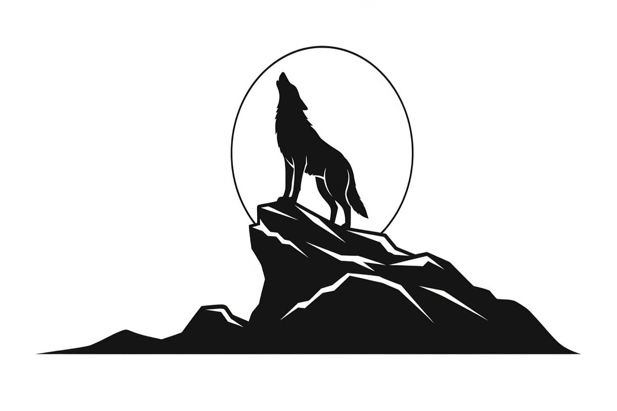 40 Wolf Moon Silhouette Vector Bundl, an Illustration by Amazin_art (Photo 4 of 41)