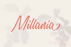 Millania Modern Script Font