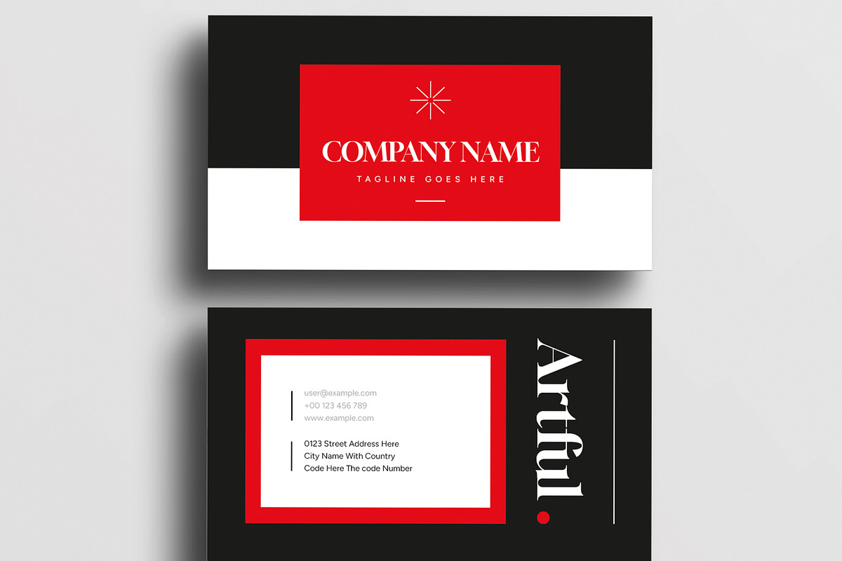 Modern Business Card Layout, a Business Card Template by MightyDesign (Photo 3 of 6)