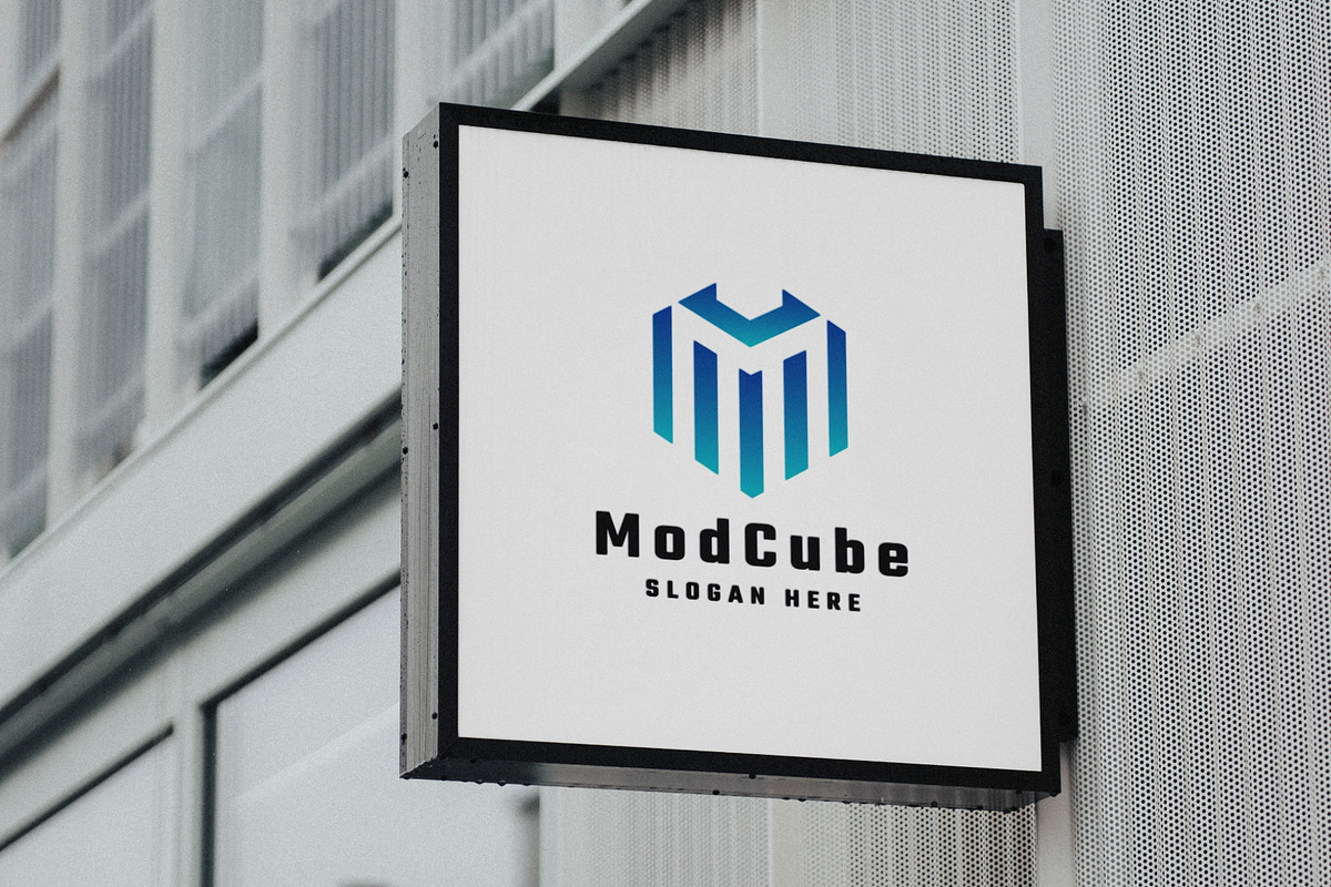 Mode Cube Letter M Logo, a Branding & Logo Template by Design_Planet (Photo 5 of 5)