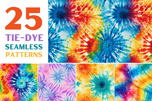 Tie-Dye Seamless Patterns