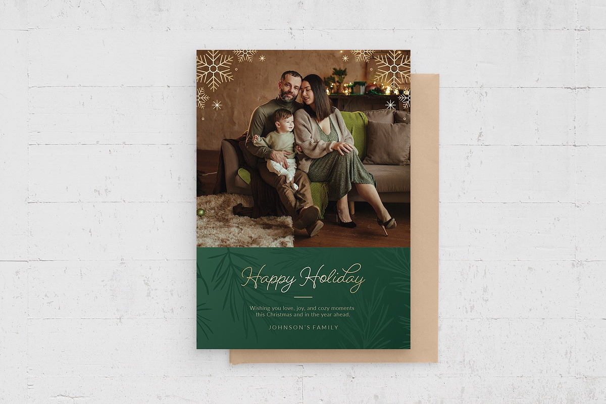Christmas Family Photo Card Template, a Flyer Template by BrandPacks (Photo 3 of 4)