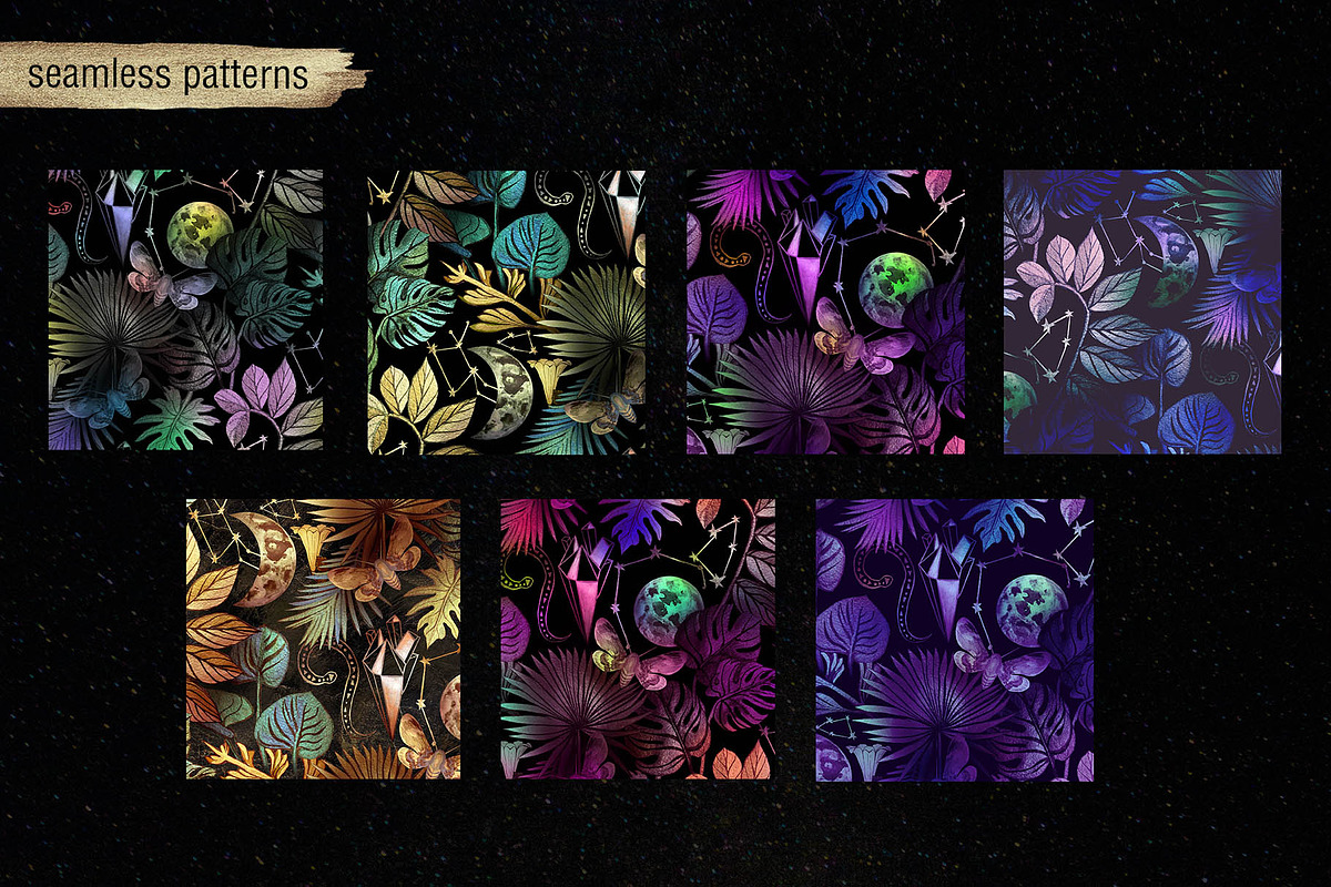 Mysterious forest, a Pattern Graphic by emeraldthue (Photo 6 of 7)