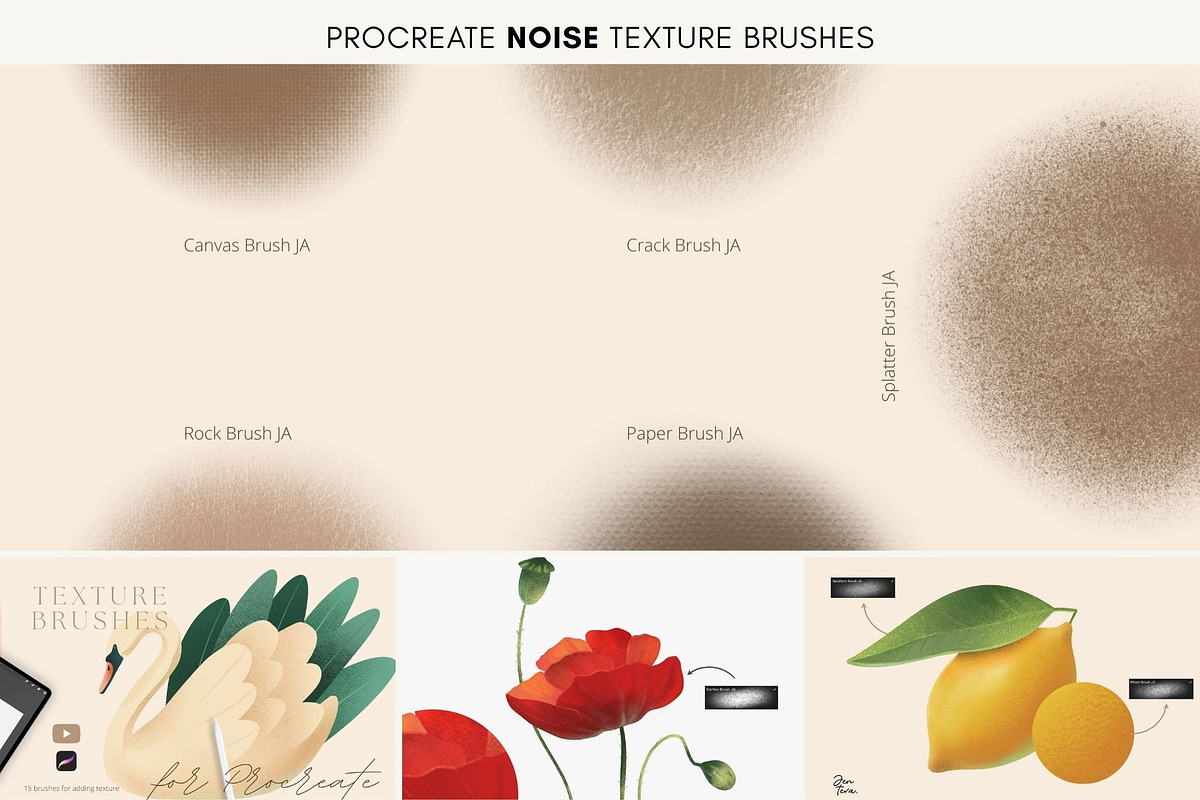 180 Procreate Brush Bundle, a Brush Add-On by Jenteva Art (Photo 9 of 18)