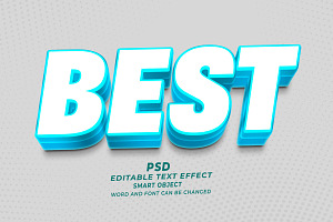 Best PSD 3D Editable Text Effect Hey