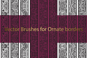 72 Ornate Vector Brushes