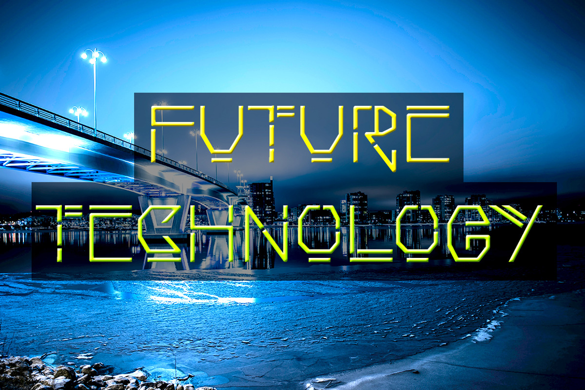 Rocket Font – Futuristic Font, a Sans Serif Font by Bercreative (Photo 1 of 2)